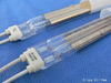 Gold-plated tungsten filament double-tube short-wave infrared heating lamps for printing machines, ovens