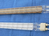 Gold-plated tungsten filament double-tube short-wave infrared heating lamps for printing machines, ovens