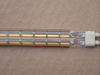 Gold-plated tungsten filament double-tube short-wave infrared heating lamps for printing machines, ovens