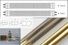Medium wave infrared heating lamp, gold color double tube white single tube.