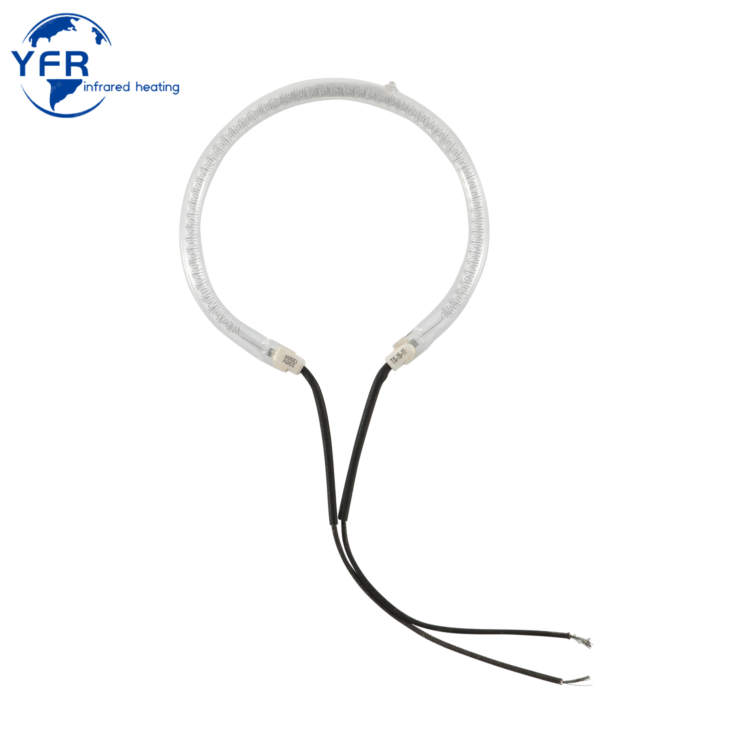 Gold-plated shaped infrared heating tubes, usually used for heating plastic parts, fast drying of coatings.