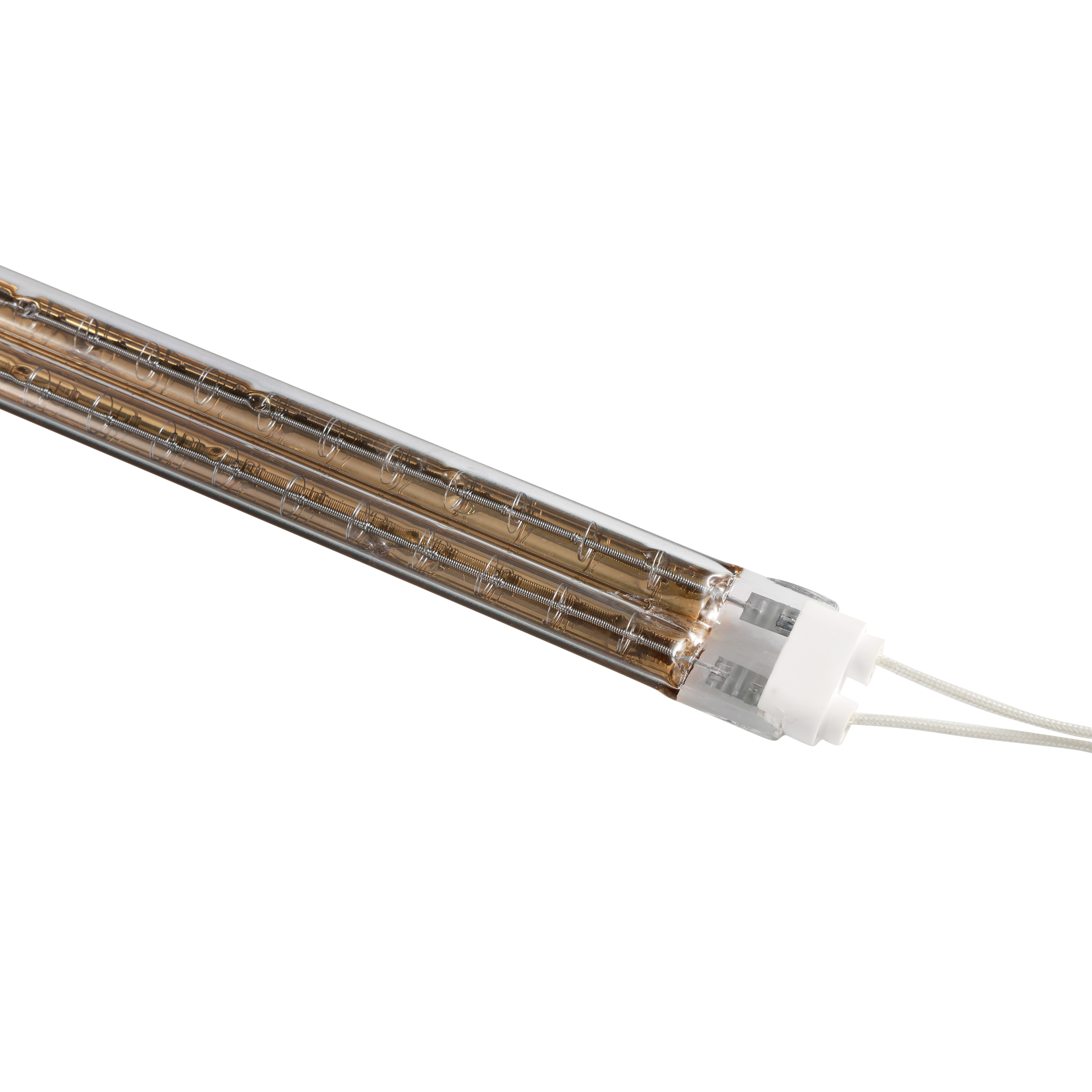 Twin Tube IR Emitter Short Wave Gold Reflector Infrared Lamp for Glass Cutting