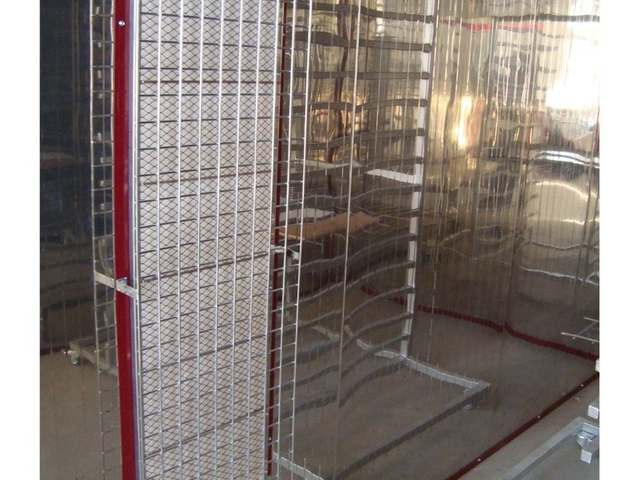 Infrared heating unit installed inside an industrial oven