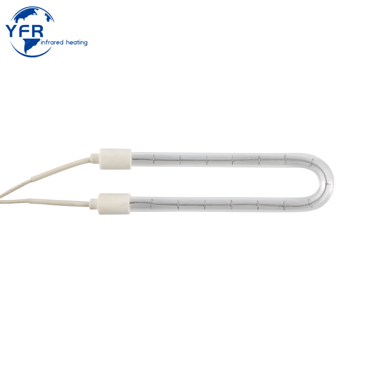 Gold-plated shaped infrared heating tubes, usually used for heating plastic parts, fast drying of coatings.