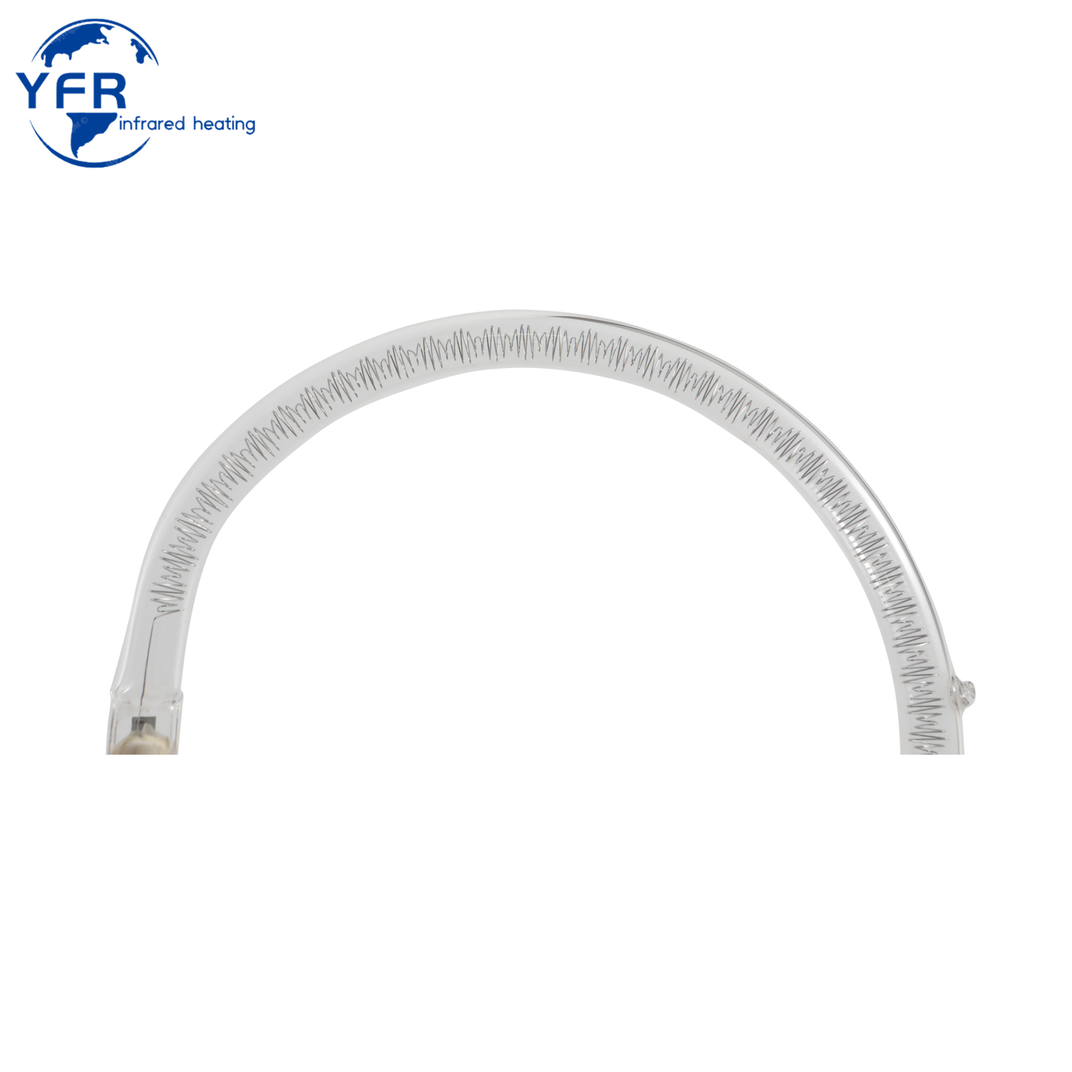 Gold-plated shaped infrared heating tubes, usually used for heating plastic parts, fast drying of coatings.