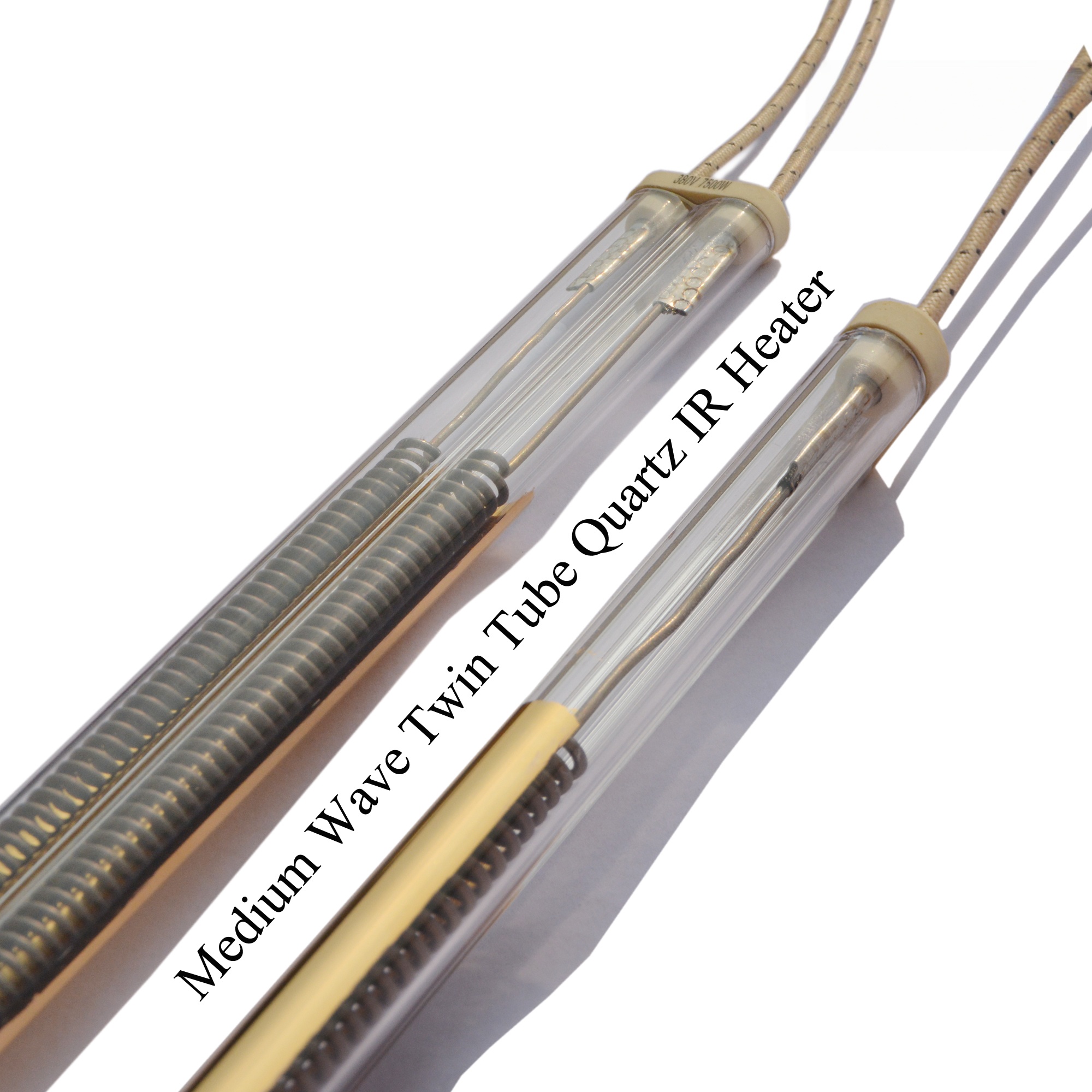 Medium Wave Twin Tube Quartz IR Heater