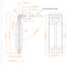 Length 60mm L shape 60mm short wave infrared lamp