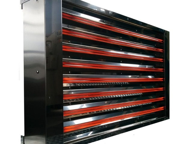 Industrial infrared heating module with integrated reflector design