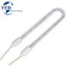 Single Tube Clear NIR Halogen Lamps For Semiconductor Rapid Thermal Processing