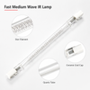 Fast medium wave star filament quartz infrared lamp for industrial heating
