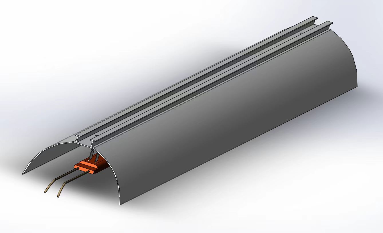 IR lamps and reflector