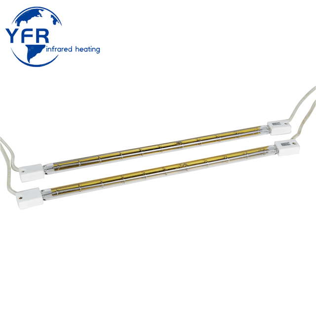 Gold reflector quartz IR heater for industrial drying curing and heating