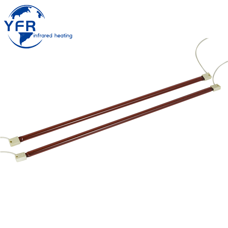 Infrared Ruby Elements With Ceramic Coating Quartz Infrared Heating Lamps