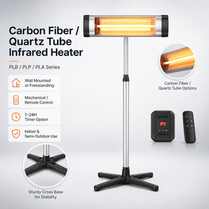 Carbon Fiber and Quartz Tube Infrared Heater