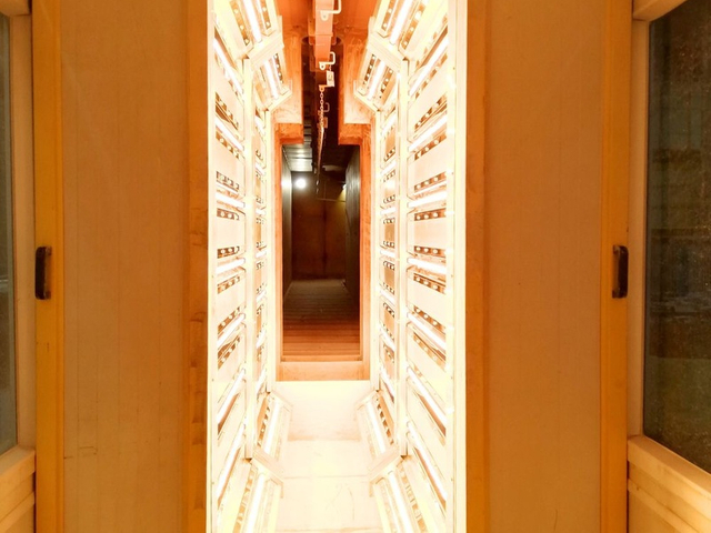 Enclosed infrared preheating chamber for powder coating lines