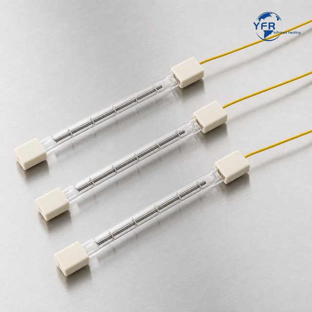 Three infrared heating lamps for a PET bottle blowing machine