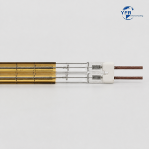 Twin-tube fast medium-wave infrared lamp with YFR branding