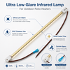 IP67 ultra low glare infrared lamp for outdoor patio heater replacement