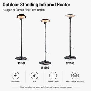 outdoor standing infrared heater