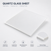 Quartz glass sheets and custom quartz glass plates for high temperature applications